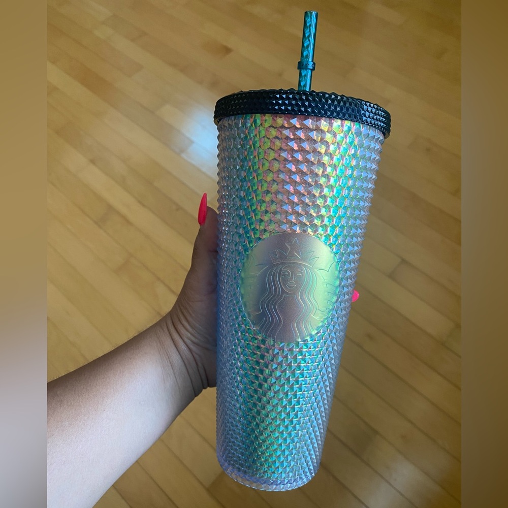 BNWT Starbucks Peacock Studded Tumbler